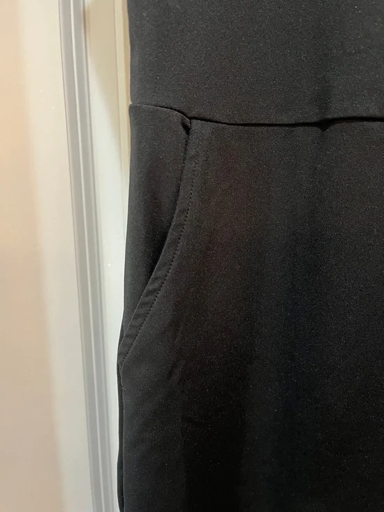 Classic Black Sleeveless Midi Sheath Dress - Picture 2 of 6